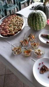buffet aperitivo terrazza